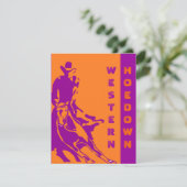 西部のテーマのパーティの招待状の~ EZ2はカスタマイズ 招待状 (スタンド正面)