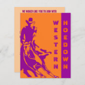 西部のテーマのパーティの招待状の~ EZ2はカスタマイズ 招待状 (正面/裏面)