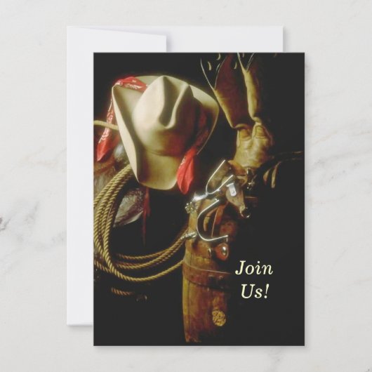 西部のテーマのマイル標石の誕生会を催すこと 招待状 (正面)