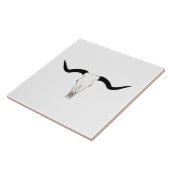 西部のテーマの長角牛の牛 タイル (側面)