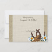 西部のデイジーと馬蹄応答 出欠カード (正面)