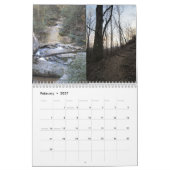 西部のノースカロライナ山の景色 カレンダー (2月 2027)
