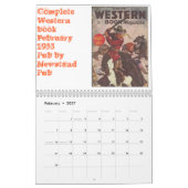 西部のパルプはカレンダー2012年を覆います カレンダー (2月 2027)