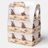 西部のパーティの記念品またはギフト用の箱の古い西 フェイバーボックス (オープン)