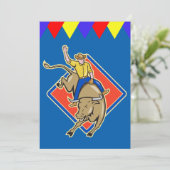 西部のパーティーのBullのライダーの招待状は個人化なります 招待状 (スタンド正面)