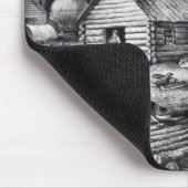 西部のフロンティアの開拓者の家 マウスパッド (コーナー)