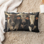 西部のロデオBullはカウボーイの南西MoJoの丸薬を脅かします ランバークッション (ブランケット)