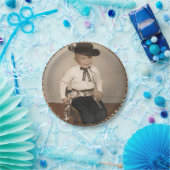 西部のヴィンテージのカウボーイの子供のパーティーのプレート ペーパープレート (パーティー)