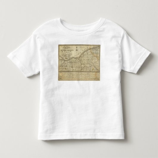 西部の予備の地図 トドラーTシャツ (正面)