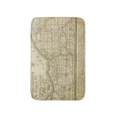 西部の予備の地図 バスマット (正面縦)