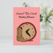 西部の休みなくブライダルシャワー招待状 招待状 (スタンド正面)