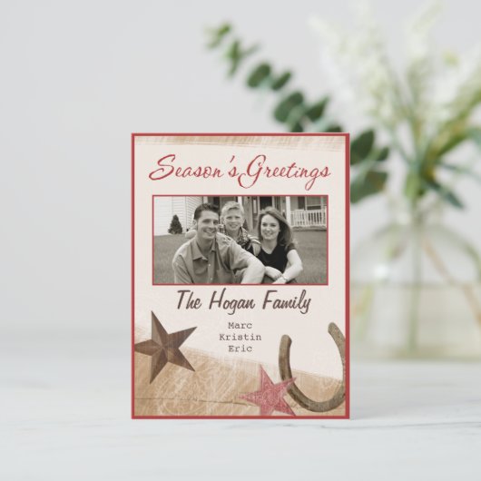 西部の休日の写真の郵便はがき シーズンポストカード (スタンド正面)