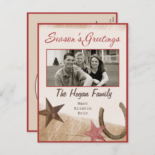 西部の休日の写真の郵便はがき シーズンポストカード (正面/裏面)