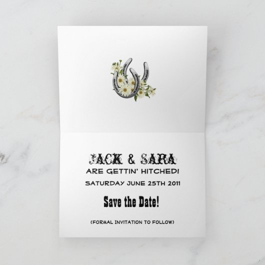 西部の保存日付 案内状 (内部)