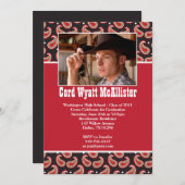 西部の卒業の招待状 招待状 (正面/裏面)