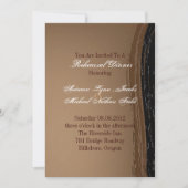 西部の国のカウボーイ結婚のリハーサルディナー 招待状 (正面)