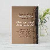 西部の国のカウボーイ結婚のリハーサルディナー 招待状 (スタンド正面)