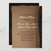 西部の国のカウボーイ結婚のリハーサルディナー 招待状 (正面/裏面)