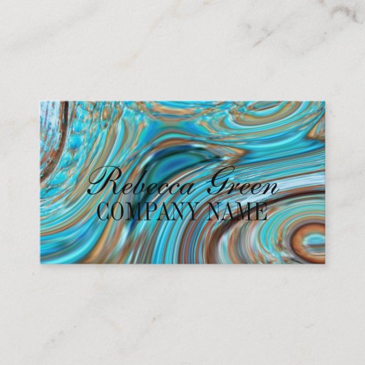 西部の国のターコイズは水の色 名刺 (正面)