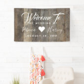 西部の国の木目納屋結婚 横断幕 (インサイチュ)