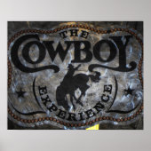 西部の国スタンピードホースカウボーイロデオ ポスター (正面)