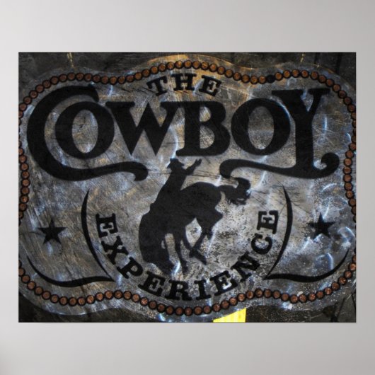 西部の国スタンピードホースカウボーイロデオ ポスター (正面)