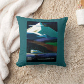西部の太平洋カリフォルニア薄地のヴィンテージポスター クッション (ブランケット)