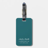 西部の太平洋カリフォルニア薄地のヴィンテージポスター ラゲッジタグ (裏面縦)