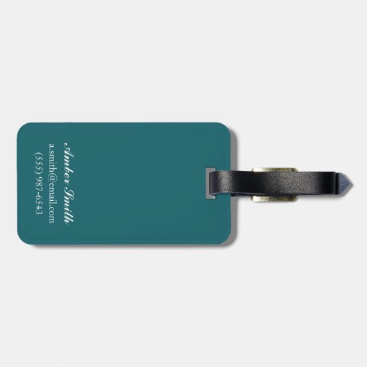 西部の太平洋カリフォルニア薄地のヴィンテージポスター ラゲッジタグ (裏面横)