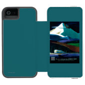 西部の太平洋カリフォルニア薄地のヴィンテージポスター INCIPIO iPhoneウォレットケース (フォリオオープン)