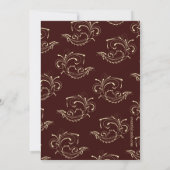 西部の女性のカーボーイの納屋のブライダルシャワーの招待状 招待状 (裏面)