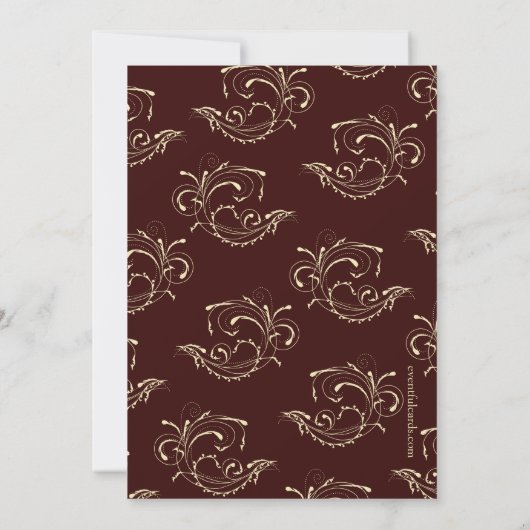 西部の女性のカーボーイの納屋のブライダルシャワーの招待状 招待状 (裏面)