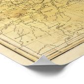 西部の州とアッパー・ミシガンのインセットマップ ポスター (角)