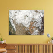 西部の州の衛星表統一された示 キャンバスプリント (インサイチュ (リビング))