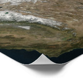 西部の州の衛星表統一された示 ポスター (角)