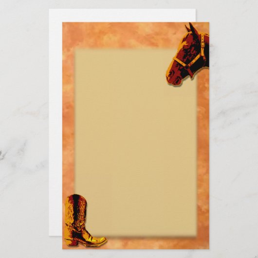 西部の文房具 便箋 (正面/裏面)