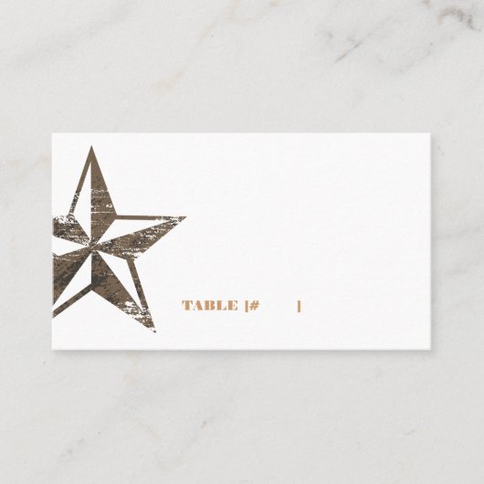 西部の星の護衛カード プレイスカード (正面)