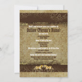 西部の望まれた死んだ生きた写真の挿入物 招待状 (裏面)