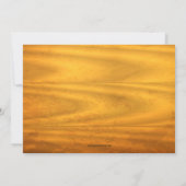 西部の木製の穀物の卒業パーティーの発表 招待状 (裏面)