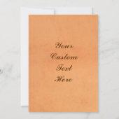 西部の用具を使われた結婚式招待状 招待状 (裏面)