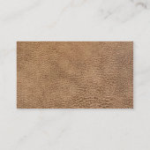 西部の用具を使われた革都市カウボーイ 名刺 (裏面)