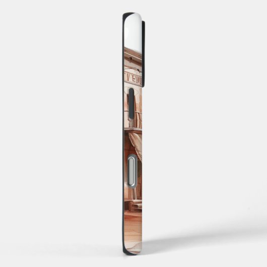 西部の町の女の子の馬 Case-Mate iPhoneケース (裏面 / 右)