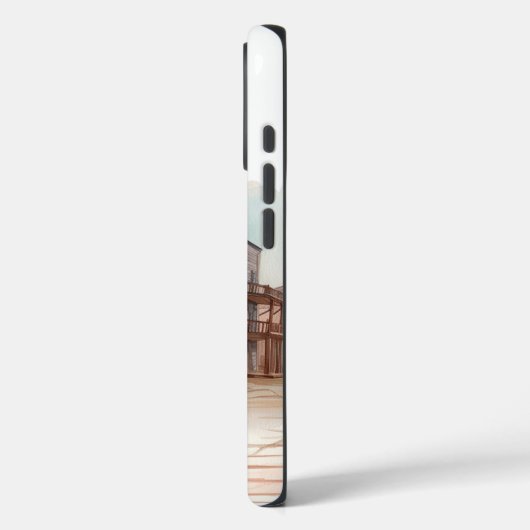 西部の町の女の子を馬に Case-Mate iPhoneケース (裏面 / 左)