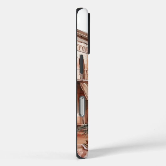 西部の町の女の子を馬に Case-Mate iPhoneケース (裏面 / 右)