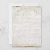 西部の砂漠のBohoのボヘミアのシカの枝角のスカルの芸術 招待状 (裏面)