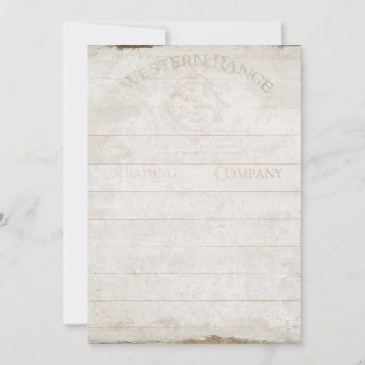 西部の砂漠のBohoのボヘミアのシカの枝角のスカルの芸術 招待状 (裏面)