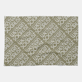 西部の社会主義ベージュteatowel キッチンタオル