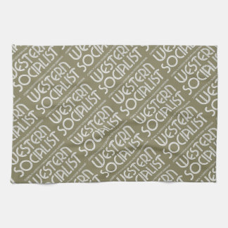 西部の社会主義ベージュteatowel キッチンタオル