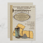 西部の納屋の招待状 招待状 (正面/裏面)