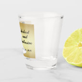 西部の結婚式のカウボーイの新郎および花嫁は個人化なります ショットグラス (右)